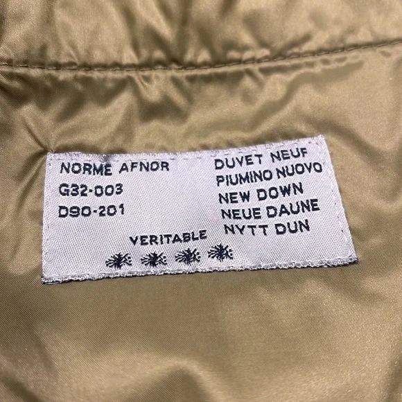 Moncler Olive Green Quilted Down Jacket Sz-0 - Picture 10 of 15